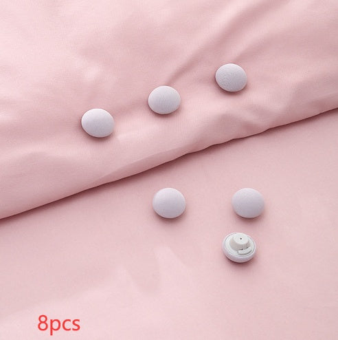 Mushroom Quilt Holder Macaron Non-Slip BedSheet Clips Quilt Clip One-Click To Unlock Sheets Non-Slip Fixing Clip Shelf Plate - Minihomy