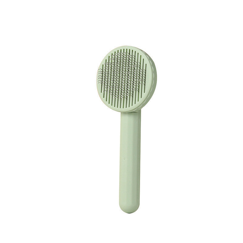 Pet Cat Dog Button Self-cleaning Comb - Minihomy