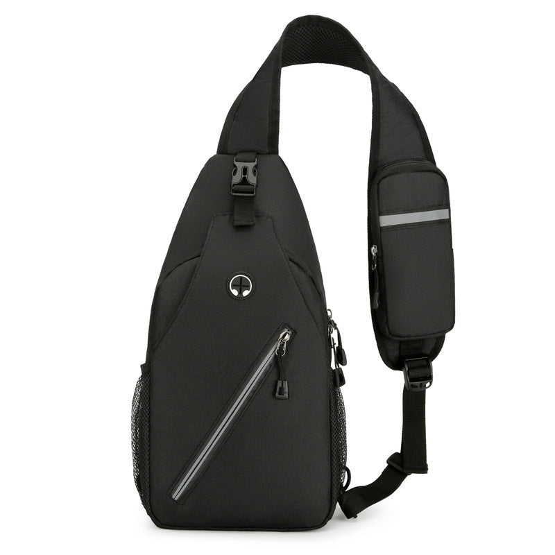 Men's Canvas Crossbody Bag - Multifunctional Chest Bag for Men