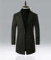 Men's Snowflake Trench Coat Mid-length Woolen Coat - Minihomy