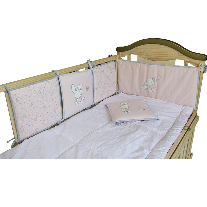 Embroidered Knitted Bed Fence Baby Products: Secure and Stylish Nursery Essentials
