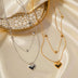 Love Double-layer Necklace 18K Gold-plated Collarbone Necklace - Minihomy