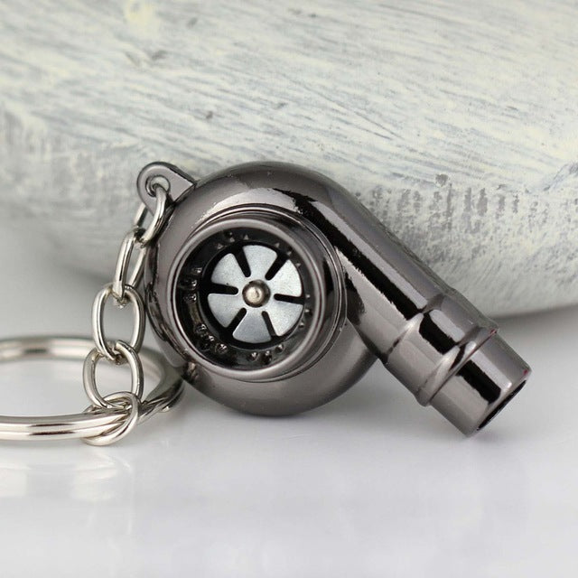 Turbo Keychain Metal Whistle Sound Supercharger