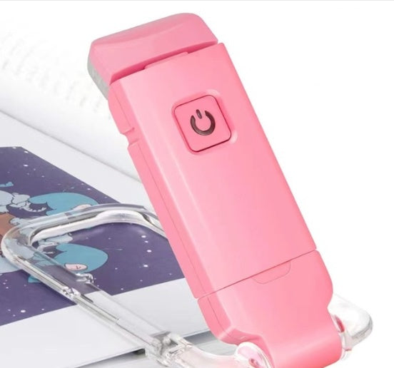 USB Rechargeable Book Light: Adjustable Brightness, Eye Protection, Clip-On Bookmark Reading Lamp