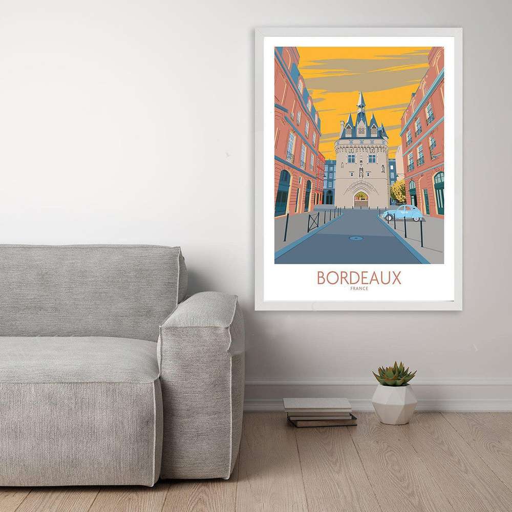 Bordeaux Tourist Poster France Wall Art - Minihomy