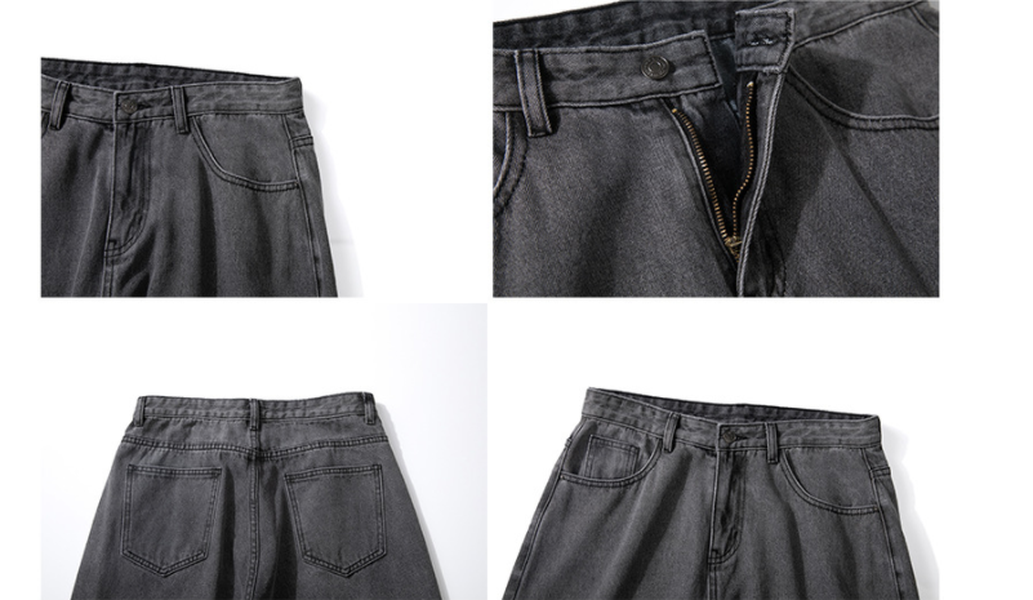 Men's Casual Straight Loose-fitting Jeans - Minihomy