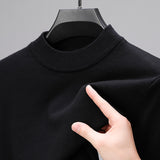 Half Turtleneck Thermal Young and Middle-Aged Casual Solid Color Sweater