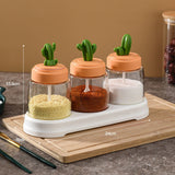 Cactus Kitchen Seasoning Jar Salt Shaker - Minihomy