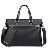 Large Capacity Business Handbag Men's Soft Leather Briefcase