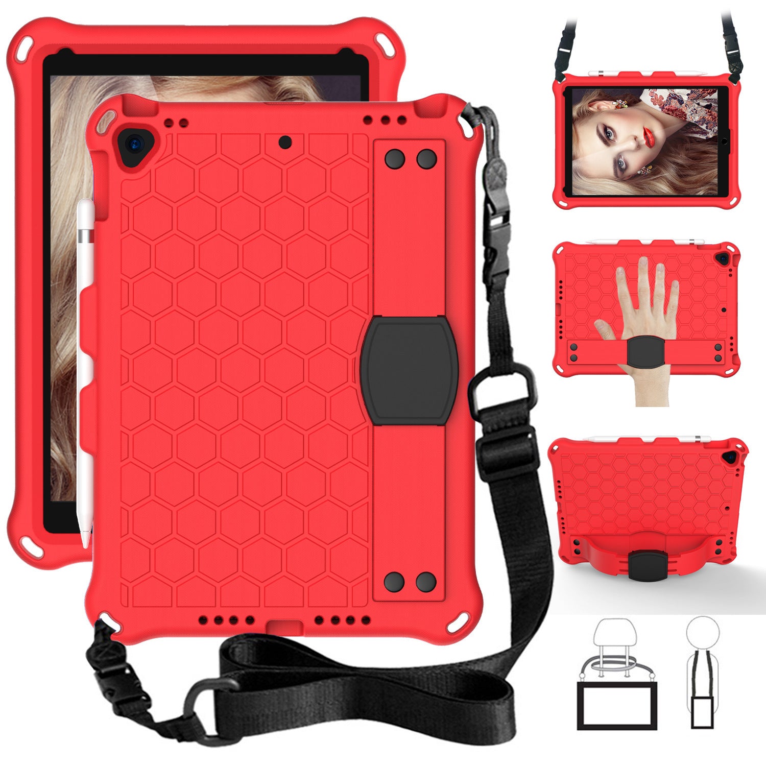 iPad 10.2 Case - Honeycomb EVA Protective Cover