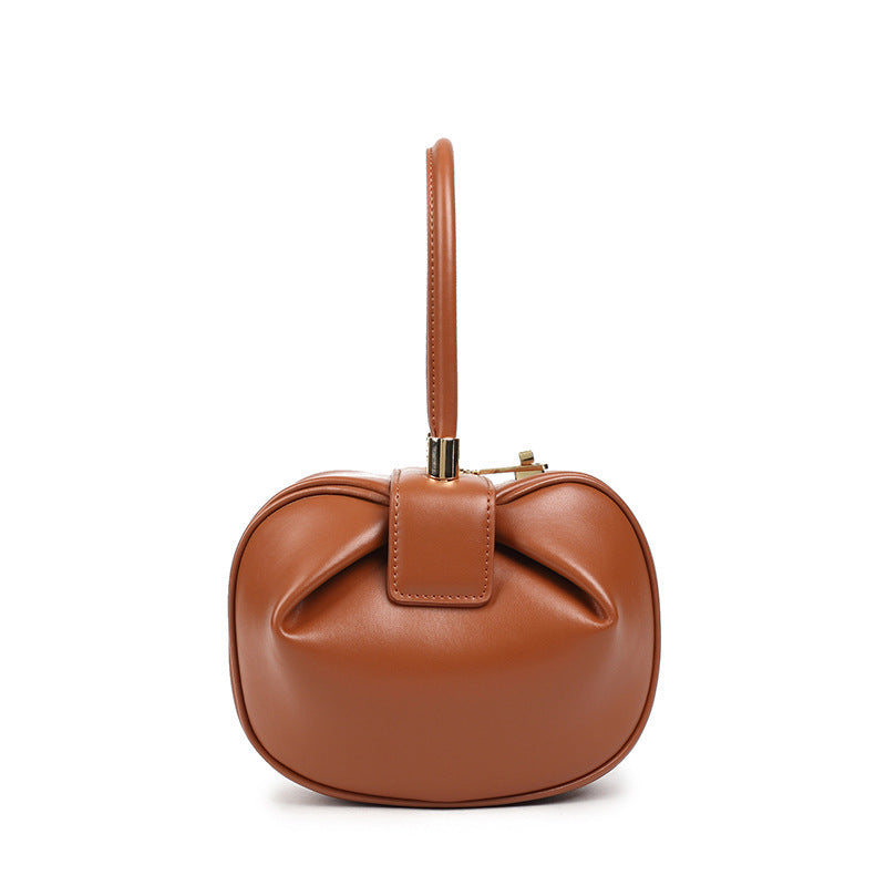 Leather handbags fashion dumplings handbag - Minihomy