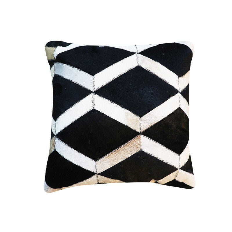 Home sofa cowhide pillow