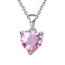 Heart-shaped gemstone necklace - Minihomy