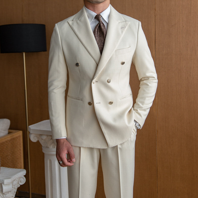 Men's Slim Double-Breasted Suit