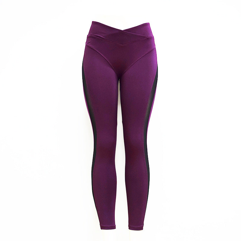 Women Elastic Sport Yoga High Waist Pants Leggings