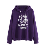 Hooded Casual Ladies Loose Sweatshirts