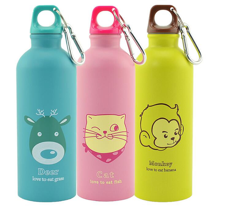 500ml Cartoon Animals Water Bottle Portable Sports Bottle - Minihomy