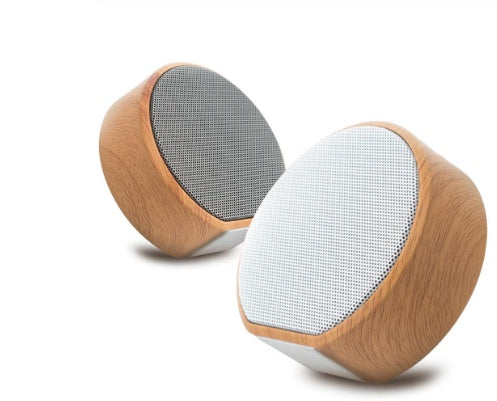 Mini Wood Bluetooth Speaker Portable Outdoor Wireless Support AUX TF - Minihomy