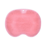 Silicone Back Massage Brush with Suction Cups - Body Scrubber, Foot Rub, Bath Mat, Bathroom Tool