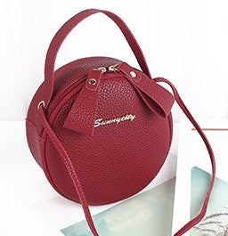 Circular Design Fashion Women Shoulder Bag Leather Women's Crossbody Messenger Bags Ladies Purse Female Round Handbag