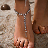 Street Shooting Trendy Women's Alloy Rhinestone Anklet