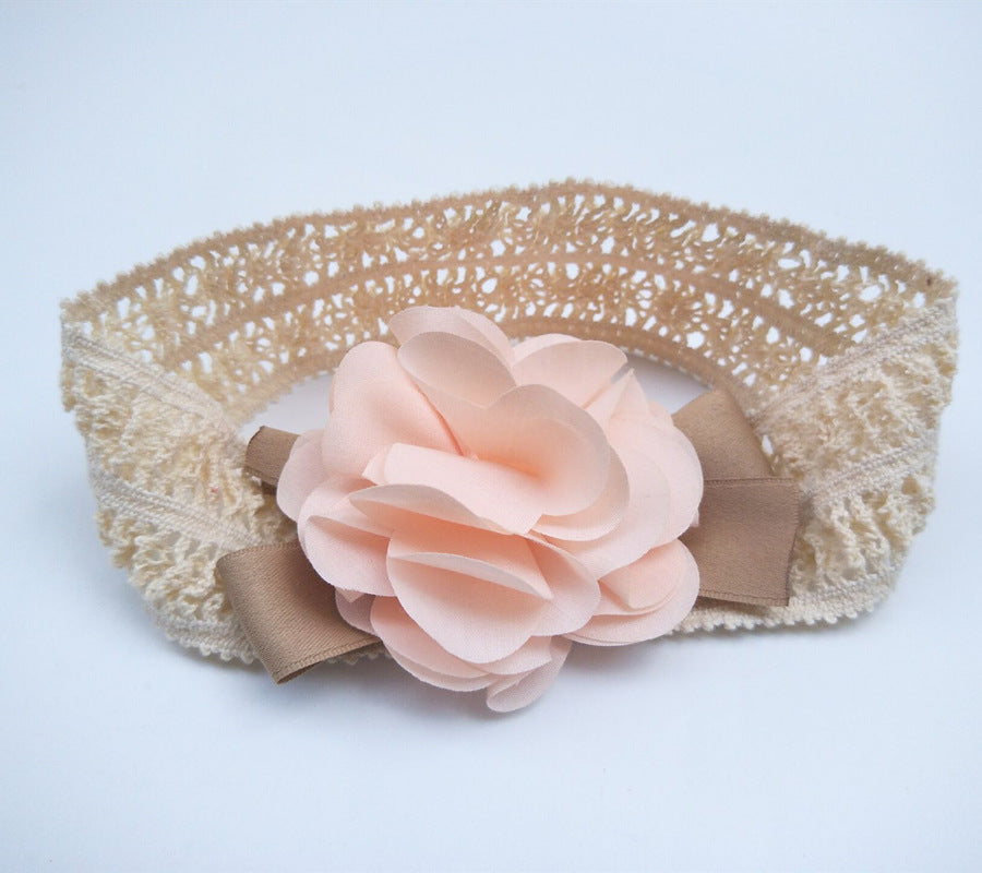 Baby Lace Headband: Flower Style Fabric Hair Band