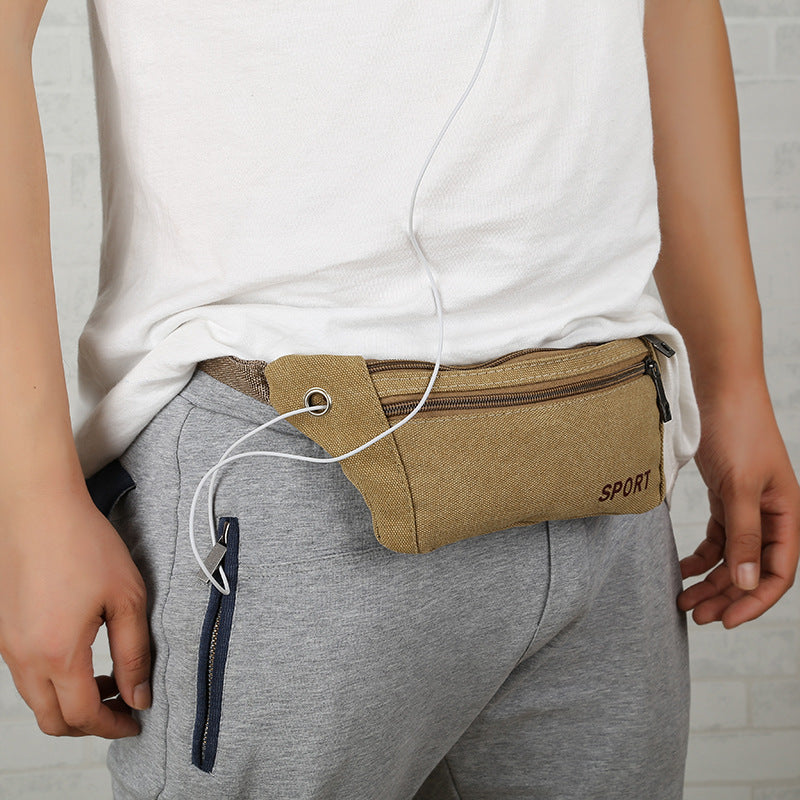 Multi-functional canvas pockets for men