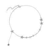 Star Female short clavicle necklace