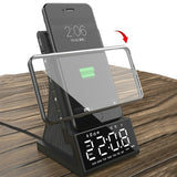 Wireless Charging Bluetooth Speaker LED Alarm Clock