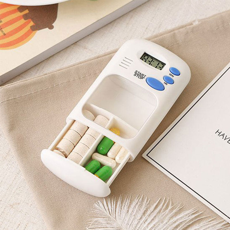 Mini Portable Pill Reminder Drug Alarm Timer Electronic Box Organizer - Minihomy