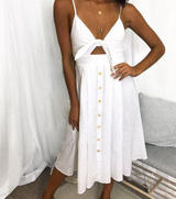 Get Ready to Shine: Summer Sleeveless Backless Strap Dress