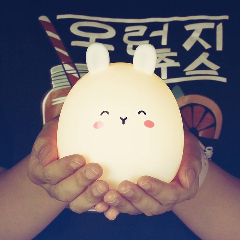 Silicone Cute Rabbit Rechargeable Night Light