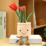 Cute Tulip Bouquet Plush Toy Doll - Simulation Flower Living Room Decoration