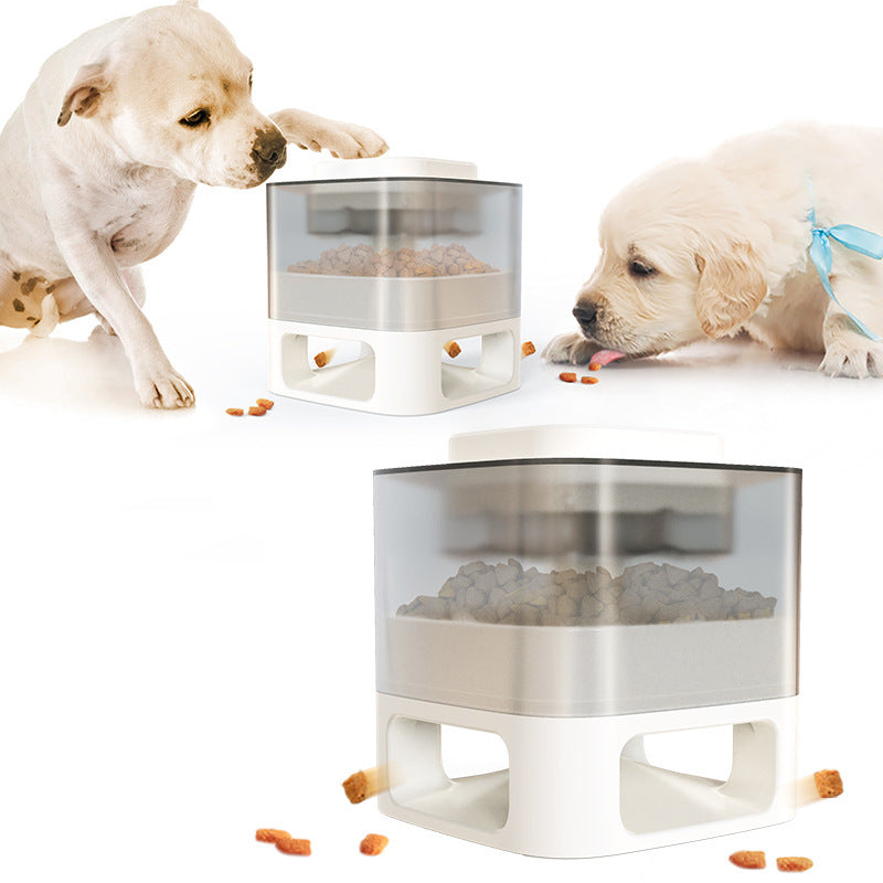 Dog Food Feeder Pet Accessories Cat Feeder Catapult Educational Dog Toys Pet Supplies Food Dispenser Just One Snap Comes Food - Minihomy