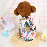 Hawaiian Teddy Small Dog Dog Shirt Cloth Cat Clothes