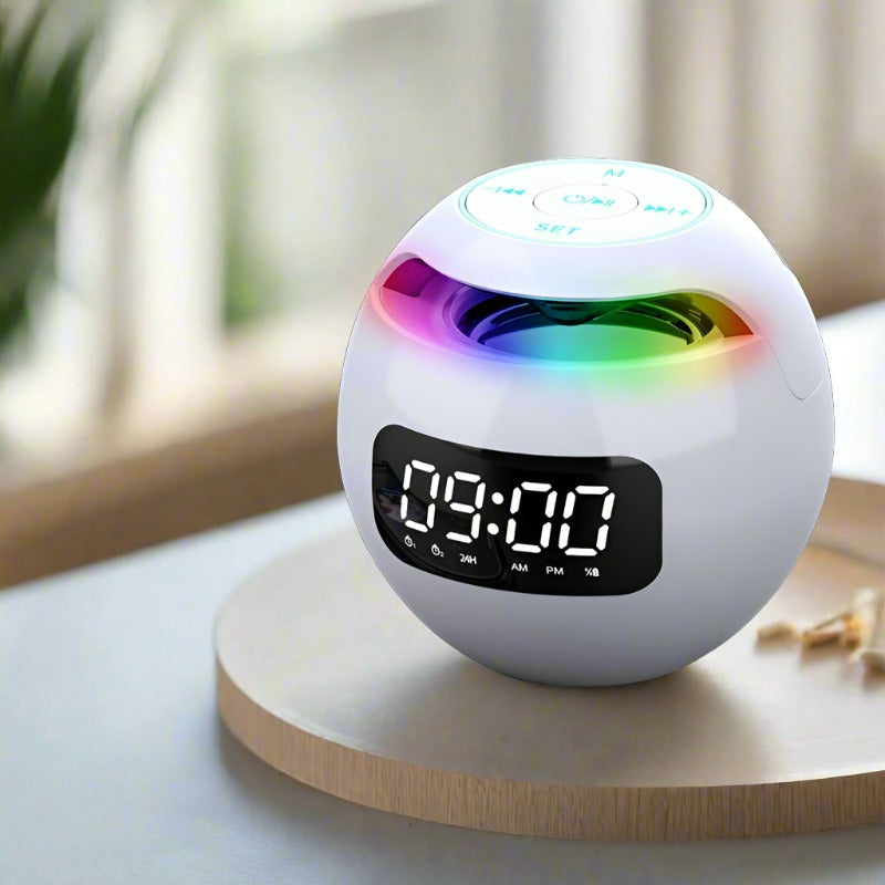 Clock Colorful Bluetooth Speaker Mini Portable - Minihomy