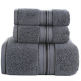 3 Piece Cotton Bath Towel Sets