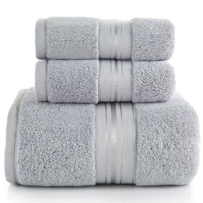 3 Piece Cotton Bath Towel Sets