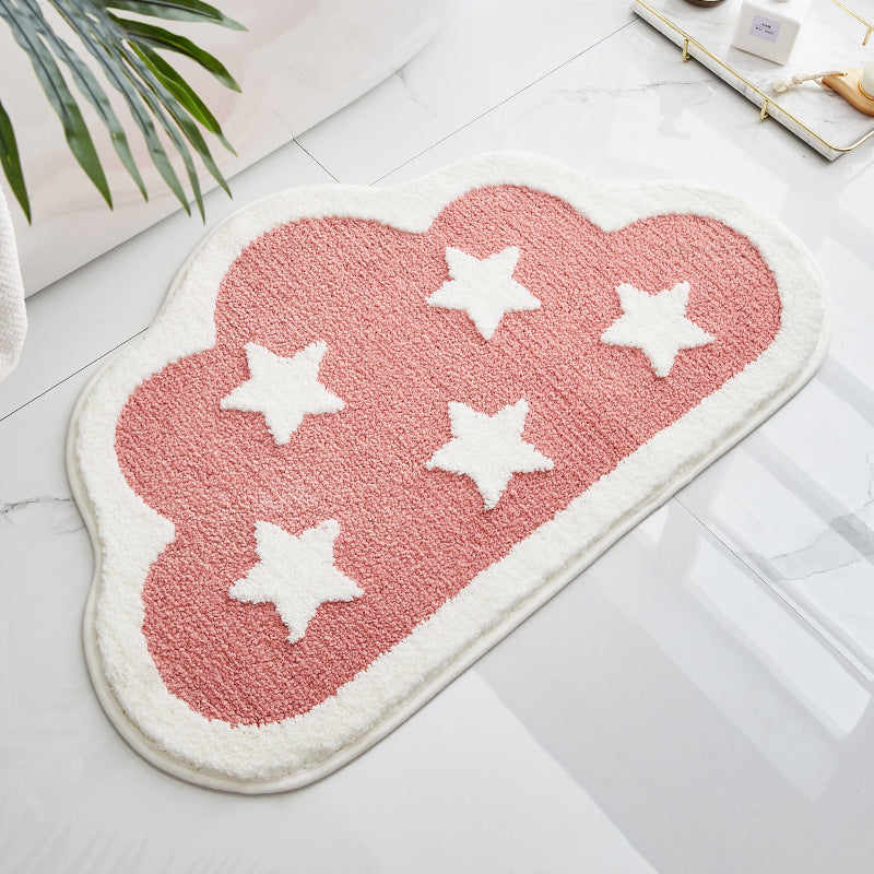 Door Entrance Bathroom Mat Cloud Bath Rug