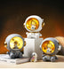 Astronaut Night Light Piggy Bank: Cute Resin Decor for Home & Desk - Minihomy