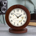 Living Room American Simple Wooden Clock Table Clock Mute Modern Bedroom Table Clock - Minihomy