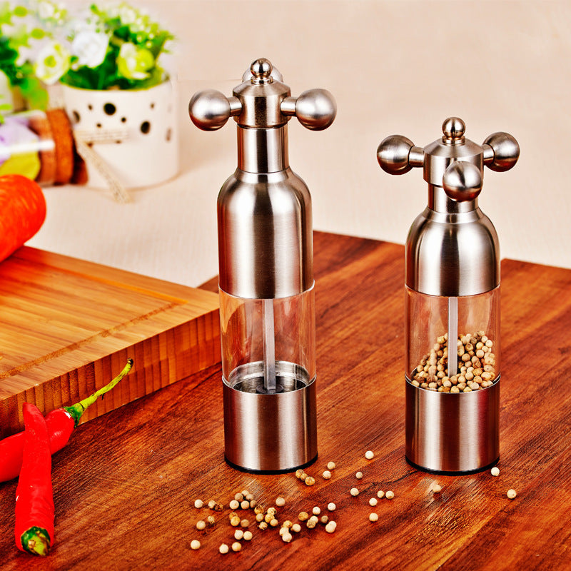 Pepper Mill Gadgets Pepper and Salt Grinder Grinding 4 Color Garlic Grinding