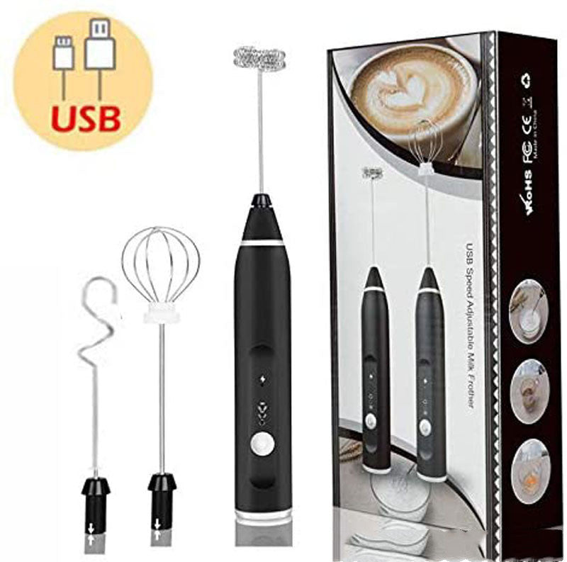 Rechargeable Electric Milk Frother Automatic Kitchen Juice Food Mixer Cream Egg Beater Blender