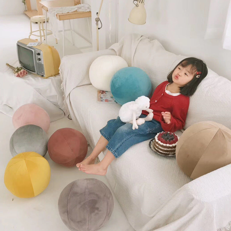 Ins Wind Bedroom Pillow Living Room Sofa Pillow Candy Color Ball Pillow - Minihomy