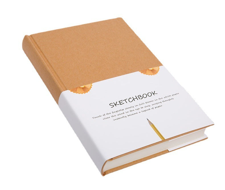 Hard Shell Blank Hardcover Sketchbook - Simple Notebook for Drawing & Writing - Minihomy