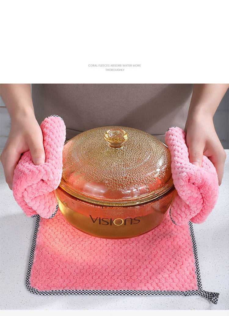 Kitchen Non-Stick Oil Absorbent Dish Towel - Hygienic and Durable - Minihomy