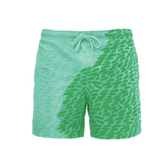 Magical Change Color Beach Shorts Summer Men Swimming Trunks Swimwear Swimsuit