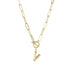 Letter Necklace Real Gold Plated Trend Hip Hop Necklace - Minihomy