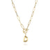 Letter Necklace Real Gold Plated Trend Hip Hop Necklace - Minihomy