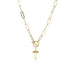 Letter Necklace Real Gold Plated Trend Hip Hop Necklace - Minihomy